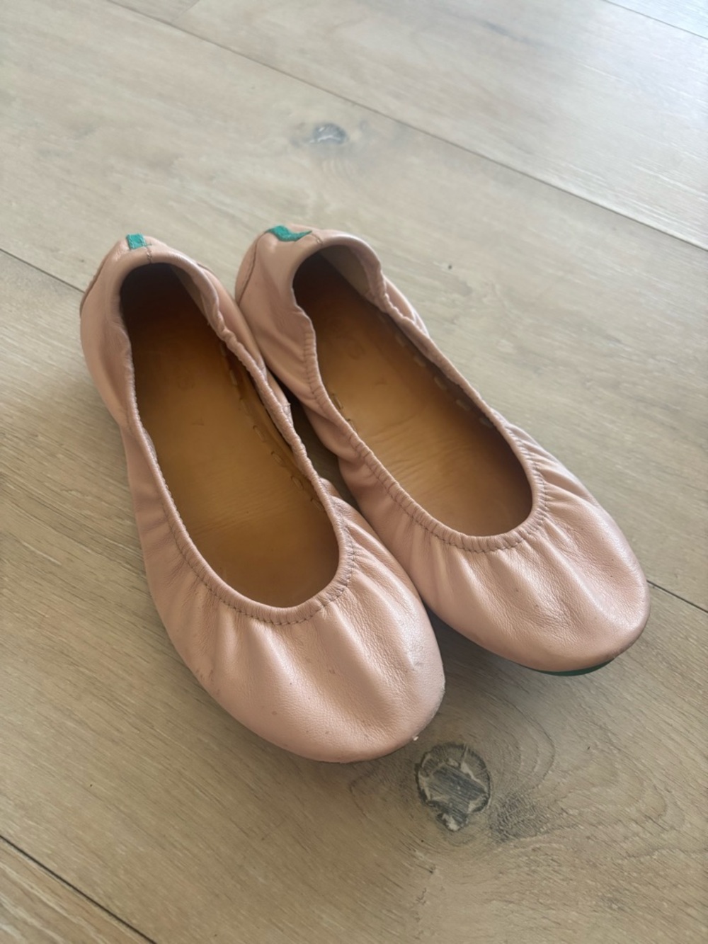 Blush Pink Leather Tieks